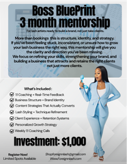 3 Month Lash Mentorship